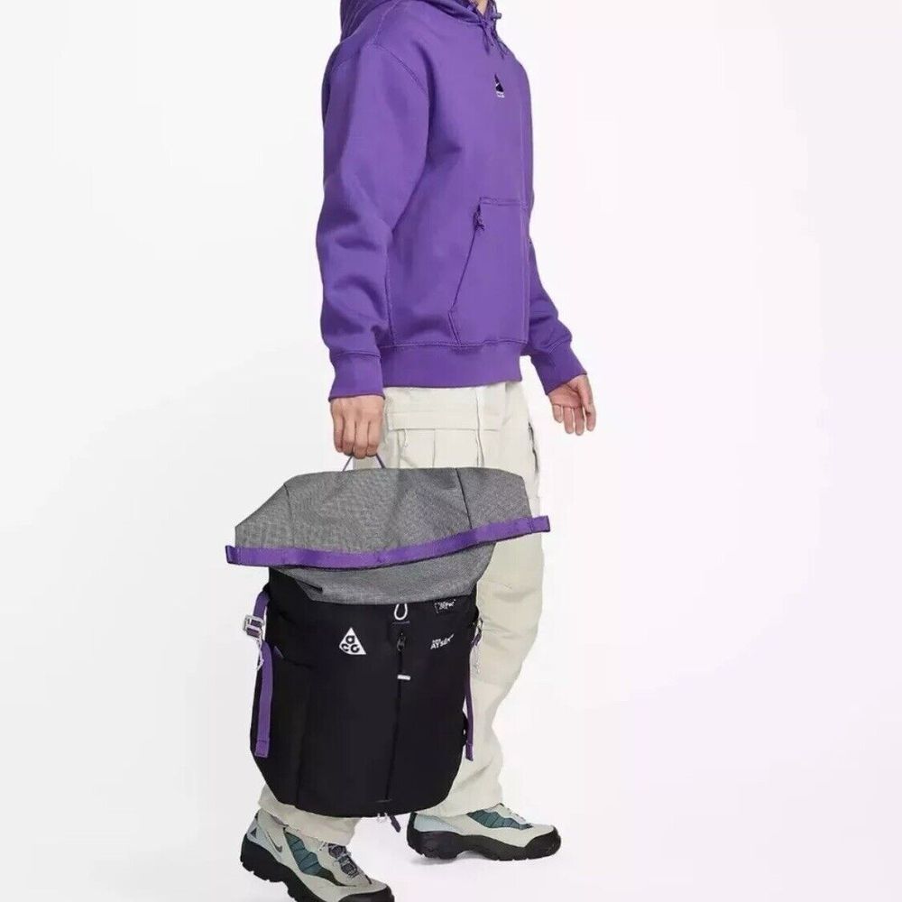 Nike ACG Aysen Day Pack Backpack Black Gray Trail Hiking Travel DV4054 010 New - Picture 10 of 10